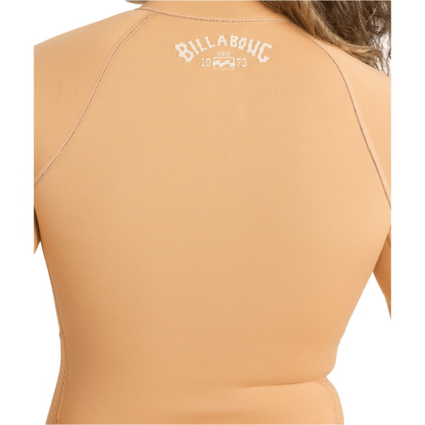 2026 Billabong Womens Salty Dayz Natural 2mm Long Sleeve Springsuit Wetsuit 24BW193503 - Tangerine